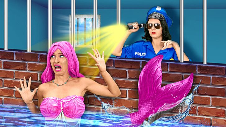 Макияжные лайфхаки в тюрьме 🧜Я стала русалкой и пытаюсь сбежать