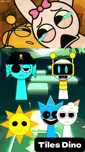 КТО ЛУЧШИЙ СПРУНКИ? уровень 110 - Мультики про Спрунке | МУЛЬТФИЛЬМЫ SPRUNKI в Tiles Hop