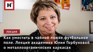 Как уместить в чайной ложке футбольное поле. Лекция академика Юлии Горбуновой