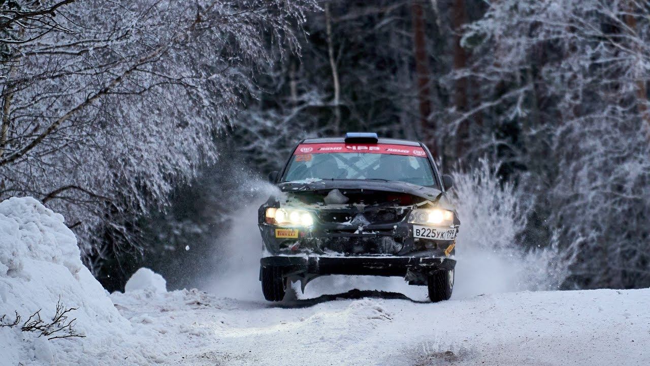 Ралли "Карелия 2024". СУ-9 "Тоунан". Фабрикантов И. - Пюннонен С. Mitsubishi Lancer Evo - VIII.