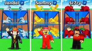 ЗАШЁЛ НА АККАУНТЫ РАЗРАБОТЧИКОВ SAMMY, Jandel, Sc7ry в СБЕГИ ОТ ЦУНАМИ и спаси БРЕЙНРОТОВ