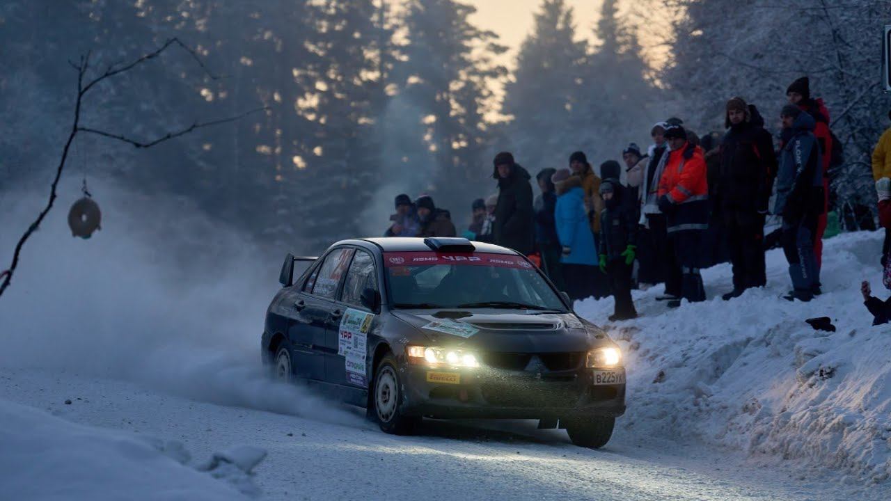 Ралли "Карелия 2024". Моменты. День 1. Фабрикантов И. - Пюннонен С. Mitsubishi Lancer Evo - Vlll.