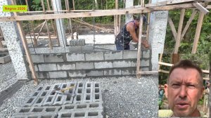 Филиппинка на русском. Строительные будни. Привезли халоблоки.