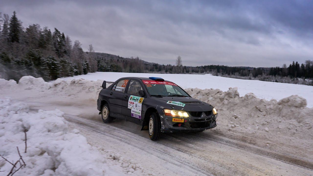 Ралли "Карелия 2024". СУ-6 "Тоунан". Фабрикантов И. - Пюннонен С. Mitsubishi Lancer Evo - VIII.