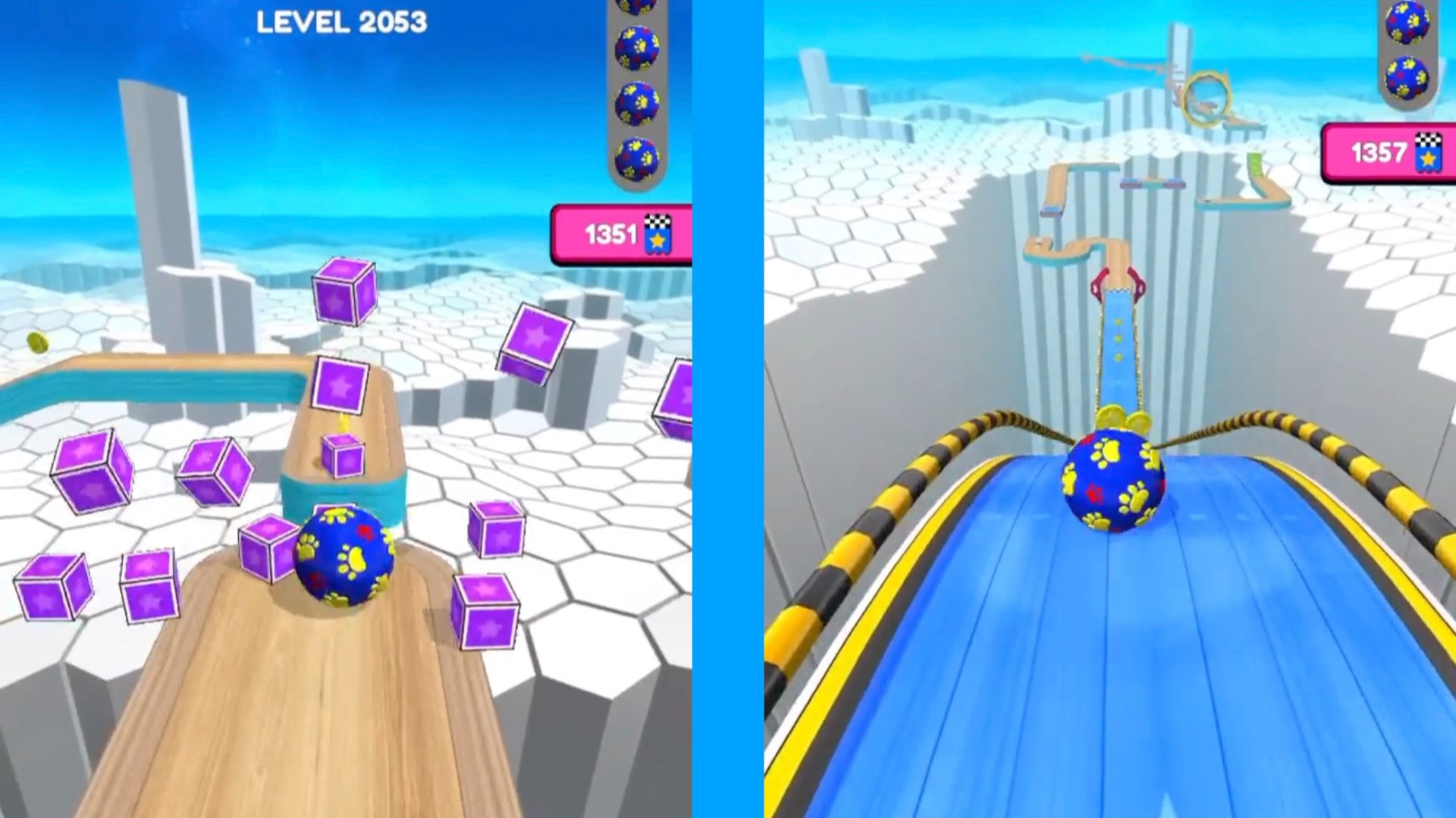 Going Balls Super Speed run Gameplay New Update Level 2053 to 2056 Race Banana frenzy смотреть онлайн