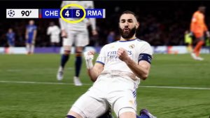 Челси против Реала 4:5. Четвертьфинал Лиги чемпионов 2021/22.