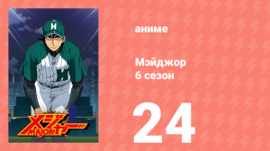 Мэйджор 6 сезон 24 серия «С упорством к славе» (аниме-сериал, 2009)