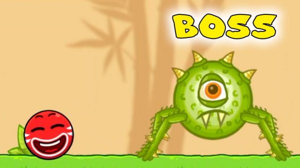мультик Оригинальный RED BALL 5 БОСС красный шарик прохождение игры на андроид