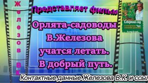 Орлята-садоводы В.Железова учатся летать. В добрый путь.