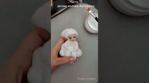 Как сделать шапочку для ватной игрушки в зефирной технике