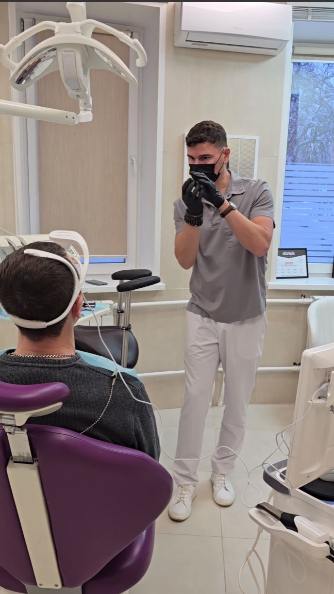 Аксиографиюя с пациентом.