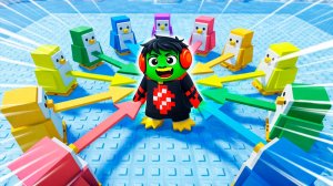 КАК ВЫЖИТЬ СРЕДИ ВСЕХ ПИНГВИНОВ? ДОНАТИМ и ПОЛУЧАЕМ РЕДКИЕ СКИНЫ ЗОМБАК ROBLOX