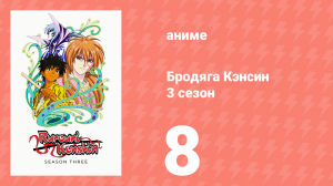 Бродяга Кэнсин 3 сезон 8 серия (аниме-сериал, 1996)