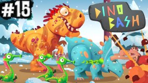 мультик DINO BASH Динозавры Атака Троглодитов #8 веселые видео игры про динозавров. Dinosaurs.