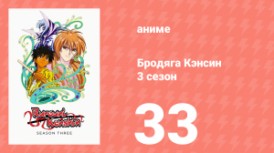 Бродяга Кэнсин 3 сезон 33 серия (аниме-сериал, 1996)