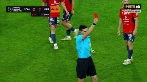 Садчиков получил вторую желтую карточку. ЦСКА - Краснодар. WINLINE Зимний Кубок РПЛ 2026. Футбол