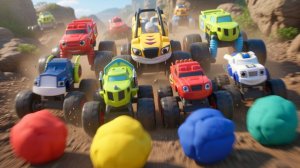 Учим цвета Вспыш и Чудо машинки новые серии Развивающие мультики про машинки Learn colors Play Doh