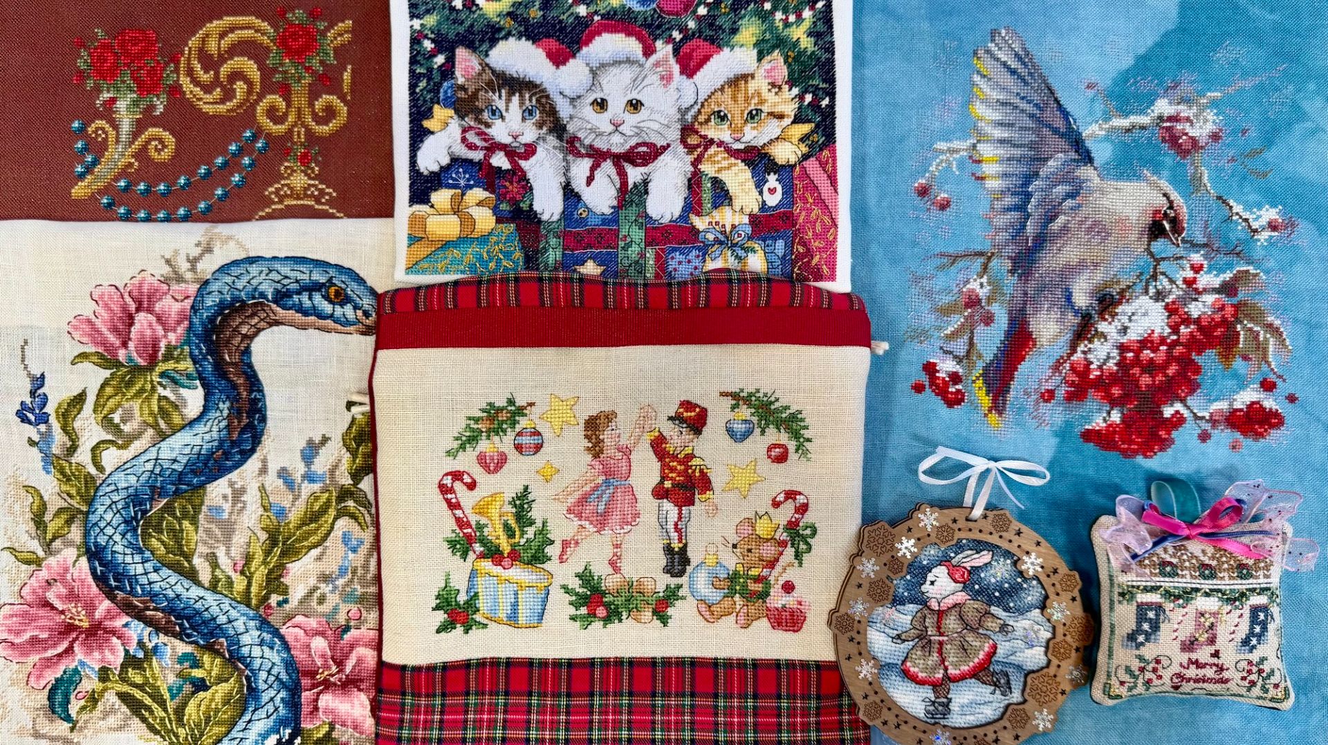 #72 Вышивальный январь: 5 стартов и финишей: Just Nan, Dim, Андриана, Mill Hill