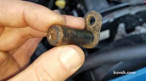 Стружка и окалина на датчике коленвала мешает работе двигателя  Ford Transit 2.4TDi, D2FA