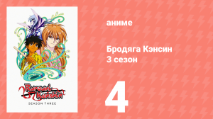 Бродяга Кэнсин 3 сезон 4 серия (аниме-сериал, 1996)