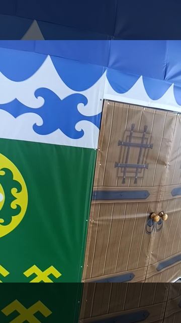 Юрта 6м синяя крыша