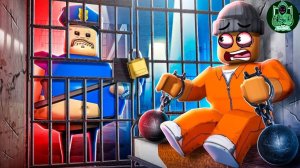 Заключенный против полиции побег из тюрьмы Барри! #роблокс #roblox