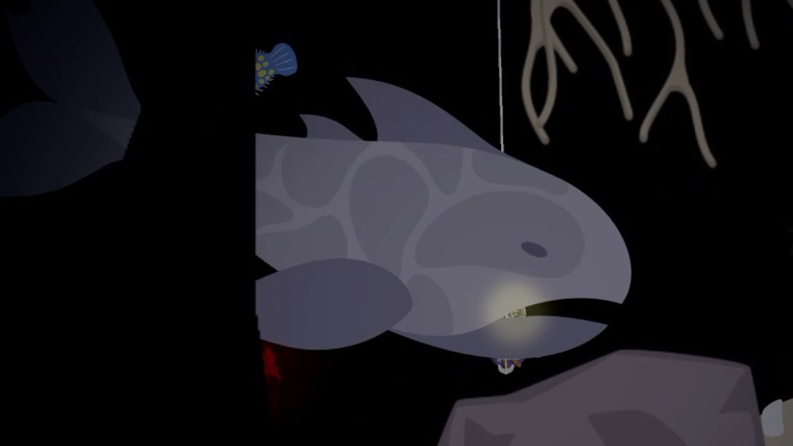 Cave Shark, здорово́! Cat goes fishing...