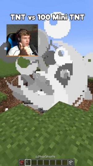 Простой TNT Vs 100 Маленьких Лайков в Майнкрафт! 💥😂 #shorts #шортс #minecraft #майнкрафт #майн #ме