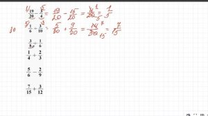 Как сложить дроби с разными знаменателями. Приведение к общему знаменателю.