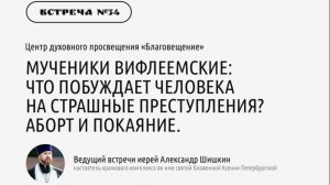 Иерей Александр Шишкин "Аборт и покаяние"