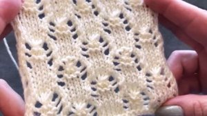 🧶ИНТЕРЕСНЫЙ АЖУРНЫЙ УЗОР СПИЦАМИ🩷