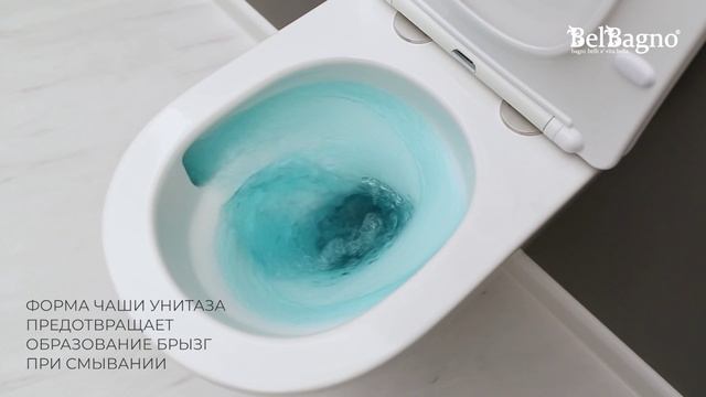 Унитаз подвесной BelBagno Amanda BB051CH-TOR-FCSC безободковый, торнадо, с сиденьем микролифт, белый