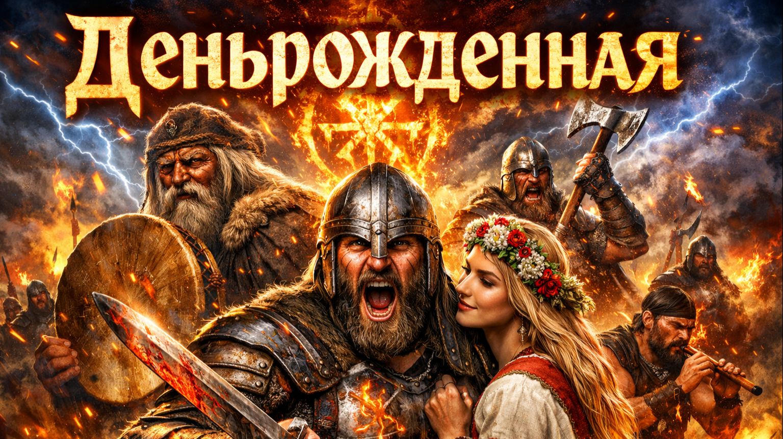 Деньрожденная 🌩️ Эпический Славянский Рок | Богатырская Сила и Любовь смотреть онлайн