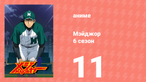 Мэйджор 6 сезон 11 серия «Свершившаяся мечта» (аниме-сериал, 2009)