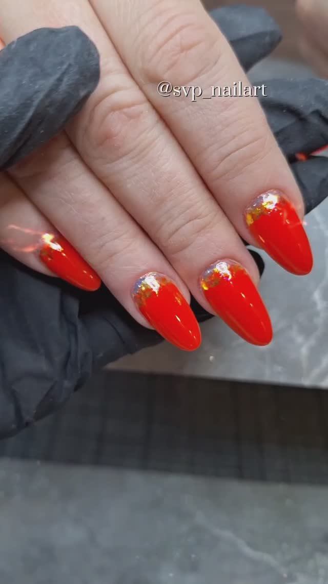 Огненная коррекция#yappyногти #моделированиеногте #коррекцияногтей #дизайнногтей #аквариумныйдизайнн