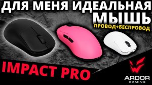 Моя новая любовь - мышка ARDOR GAMING Impact PRO [ARDW-IMT3395-PK] провод/беспровод