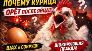 🐔📢 Почему курица ОРЁТ после яйца? То, о чём молчат хозяева и фермы 🤯🥚