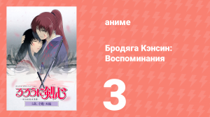Бродяга Кэнсин: Воспоминания 1 сезон 3 серия «Предыдущая ночь в горном доме» (аниме-сериал, 1999)
