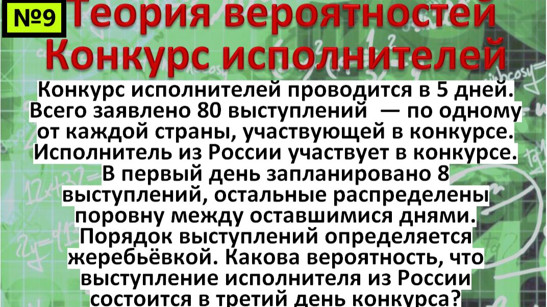 Конкурс исполнителей проводится в 5 дня. Всего заявлено 80 выступлений: по одному от каждой страны