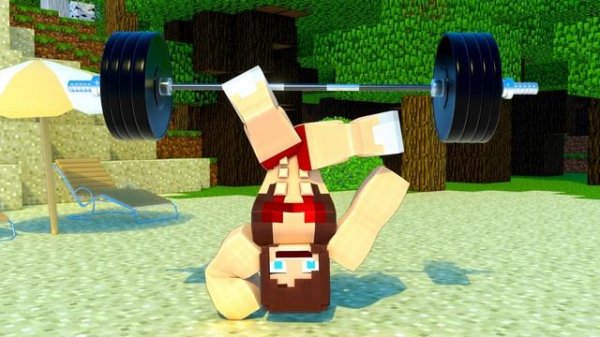 В МАЙНКРАФТЕ ВСПУЧИЛО ЖИВОТ, АНИМАЦИЯ