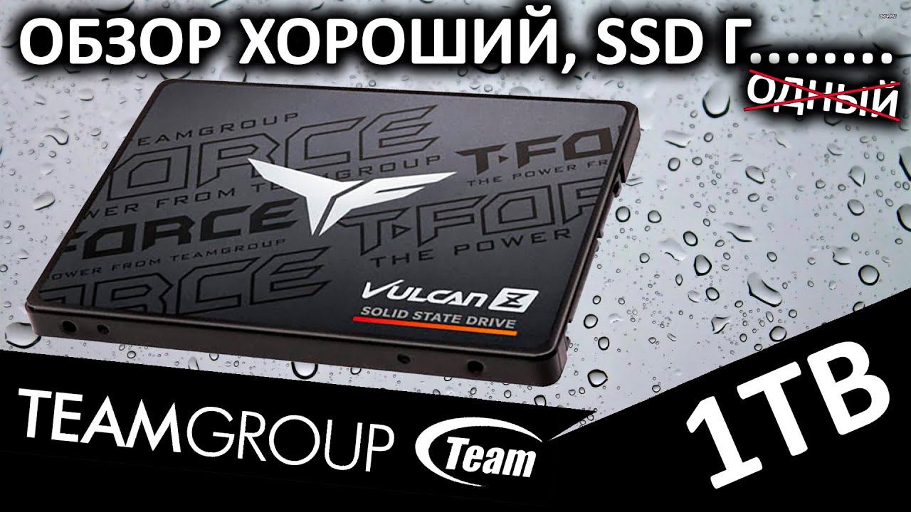 Обзор хороший, а не SSD Team Group T-Force Vulcan Z 1TB (T253TZ001T0C101) смотреть онлайн