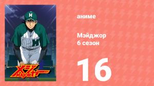 Мэйджор 6 сезон 16 серия «Со всей решимостью» (аниме-сериал, 2009)