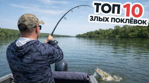 10 ЗЛЕЙШИХ ЗРЕЛИЩНЫХ ПОКЛЁВОК СУДАКА НА ДЖИГ
