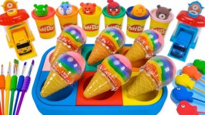 ЛЕПИМ МОРОЖЕНКИ ИЗ КИНЕТИЧЕСКОГО ПЕСКА С ИГРУШКАМИ ВИДЕО МУЛЬТИКИ ДЛЯ ДЕТЕЙ КАНАЛ ИГРАЛКИ-ЗАЛИПАЛКИ