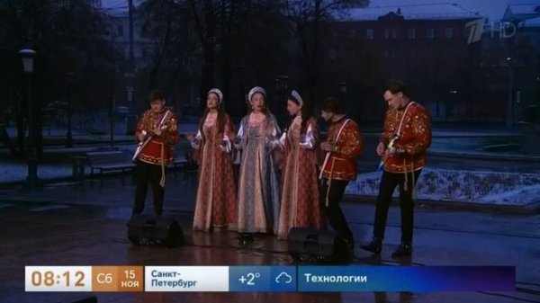 Зори Бэнд у большого театра в эфире первого канала