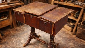 Реставрация Старого Дамского Рабочего Стола 1820-х годов