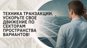 Техника транзакции. Ускорьте свое движение по секторам пространства вариантов!
