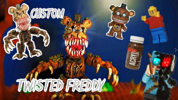 LEGO FNAF TWISTED FREDDY | Как я создаю свои LEGO кастомы #2