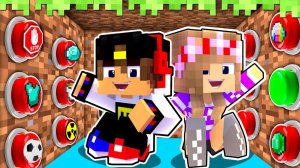 100 КНОПОК И ТОЛЬКО ОДНА ТЕБЯ СПАСЕТ в МАЙНКРАФТ ! НУБ И ПРО ВИДЕО ТРОЛЛИНГ MINECRAFT Евгенбро