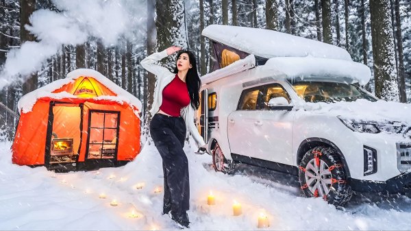 Kirin Camp - Luxury RV Camping in Heavy Snow